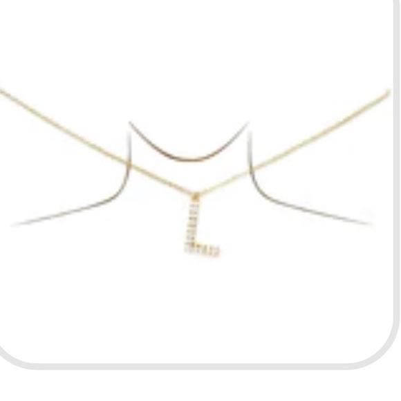 ✨🤍Gold Initial Pendants & Necklace’s ⛓💗🧿 - Picture 5 of 6